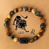Pulsera de Piedra Natural Ojo de Tigre Piedra Pintada Constelaciones Doce Constelaciones Temu Xiyin Tk Amazon Precio al por Mayor en Stock