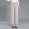 Ropa de Otoño para Mamá de Mediana Edad 2026 Nuevo Estilo Primavera/Otoño Verano Elegantes Pantalones de Pierna Recta Talla Grande Pantalones Casuales para Mujeres de Mediana Edad y Mayores