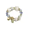 Novo Bracelete Céu Estrelado Floco de Neve Azul Marinho para Mulheres, Novo Estilo Doce Exquisito, Joia Versátil de Alta Qualidade, Presente de Natal Moderno