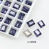 Dongzhou Broca Angular Retangular Broca de Bala de Gelo Broca Tridimensional Imitação de Corte Hua Galvanoplastia a Vácuo Prata Ornamentos para Unhas Acessórios Personalizado