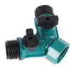 Blanqueamiento Dental Plástico Doble Paso Hogareño Forma de Y Conector de Grifo de Lavadora Uno a Dos Válvula de Doble Paso Distribuidor de Agua