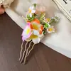 Pasador de Flor de Tela Dulce y Elegante, Lujo Ligero y Sensación de Alta Gama, Accesorio para el Cabello Versátil Estilizado y Exquisito para Mujeres