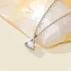 Elegante e Luxuoso Colar de Aço Titânio com Zircônia, Corrente de Clavícula Deslumbrante e de Alto Padrão, Joias que Não Desbotam, Acessórios de Aço Inoxidável, Transfronteiriço
