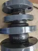 Junta de expansión de goma con brida de upvc,pvc junta flexible de goma concéntrica de una sola esfera DN6550 amortiguador EPDM