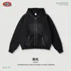 Ropa para Hombre Marca de Moda Estilo Americano Retro Desgastado Rasgado Sudadera con Capucha Cardigan con Capucha y Remaches Estilo Pareja Chaqueta para Hombre.