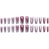 Tolisi Olho de Gato Textura de Alta Qualidade Temperamento Estilo Menina Estilo Irmã Real Clareamento Manicure Média 24 Unhas Vestíveis
