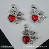 Acessórios Estilo Escuro Estilo Europeu e Americano Borboleta Preto Fosco Rosa Cruz Pingente Pulseira de Contas DIY Colar