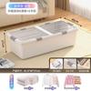 Caja de almacenamiento para la parte inferior de la cama, caja de almacenamiento para ropa, edredón, acabado transparente, con cajón con ruedas, para el hogar