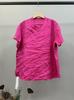 Camisa de Lino de Manga Corta para Mujer Verano Vintage Artística Tapeta Inclinada Botón Suelta Adelgazante Talla Grande Color Sólido Camiseta Casual