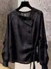 Camisa lisa para mujer única y súper elegante, otoño 2026 nuevo top de moda de alta gama, elegante, holgado, versátil