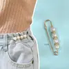 Pinza pequeña para cambiar la cintura del pantalón, pinza fija para ropa, artefacto ajustado para cintura, broche para pantalones, ajuste de cintura grande, hebilla anti-corrimiento