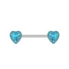 Anillos para Pezón de Circonita en Forma de Corazón Tachuelas para Pezón Joyería de Piercing de Moda Transfronteriza Tachuelas para Pezón Fabricante de Piercings Al por Mayor en Stock