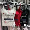 Camisola Nueva de Verano para Mujer con Diseño de Estampado de Dibujos Animados Sin Mangas Almohadilla en el Pecho Ajuste Delgado Delgado Parte Superior para Usar por Dentro o por Fuera