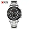 OFNS O'Fannie's Nuevo Reloj para Hombre Multifuncional Deportivo Tres Ojos Seis Manecillas Moda Luminoso para Mujer