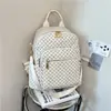 2026 Mochila de Comercio Exterior Moda para Mujer Mochila Estampado Retro Tendencia Gran Capacidad Viaje al Aire Libre Mochila de Tres Usos