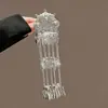 Pasador de Pelo con Borla de Campana de Diamante Azul para Mujer, Accesorio de Pelo Exquisito de Gama Alta, Pinza Lateral, Pasador de Pelo, Pinza BB Lateral de Estilo Antiguo