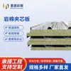 Fabricantes de Nantong tablero de lana de roca teja de acero de color tablero aislante para techo tablero sándwich de lana de roca tablero aislante ignífugo Clase A