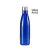 Botella de cola de boca pequeña de acero inoxidable 304 de doble capa Taza americana de bolos con aislamiento al vacío Botella de agua deportiva portátil para ciclismo