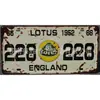 Placa de licença padrão americana proteção ambiental artesanato doméstico pintura impressão offset quatro cores com cola placa de parede placa de alumínio
