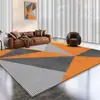 Alfombra de Terciopelo de Cristal Geométrico Simple para Sala de Estar, Sofá, Mesa de Café, Felpudo, Alfombra de Área Grande Completa para Estudio, Suministro Directo de Fábrica
