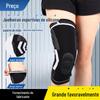 Joelheira Elástica Térmica de Tricô Suporte Fitness Corrida Ciclismo Basquete Protetor de Patela Silicone de Mola Joelheira Esportiva