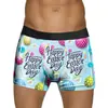 Ropa Interior Masculina Adulta Europea y Americana de Pascua Impresa en 3D de Seda de Leche de Cintura Media Sexy tipo Boxer