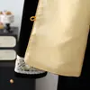 Novo conjunto de outono estilo chinês para mães, jaqueta colete de veludo dourado, novo modelo 2026, terno estilo chinês para mulheres de meia-idade e idosas