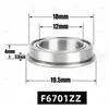 Rodamiento de Bolas de Ranura Profunda de Pared Delgada Ningbo Yuansheng 12*18*4 F6701Zz Rodamiento con Brida Sello Antipolvo