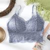Camisola sexy y hermosa para mujer, top de verano con escote en V y base interior que envuelve el pecho, con anillos antideslizamiento y antiluz, ropa interior femenina.