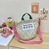 Otoño e invierno nuevo bolso de hombro para niños y niñas bolso de mano de algodón floral pequeño y fresco nuevo bolso cruzado infantil de gran capacidad