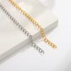Pulsera de Cadena de Aleación de Estilo Unisex, Pulsera de Cadena Cubana Simple y Minimalista, Joyería Personalizada de Moda Transfronteriza para Hombres