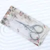 Tijeras para pelos de la nariz de acero inoxidable en stock transfronterizas, tijeras para recortar cejas, tijeras para cutícula de piel muerta, especializadas para salones de uñas, tijeras para cutícula