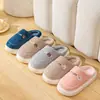 Pantuflas de Algodón de Invierno para Hombre Suela Gruesa para Interiores Hogar Más Terciopelo Domésticas Antideslizantes Pantuflas de Pareja para Mujer Venta al por Mayor Parejas