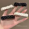 Pente para Cabelo com Estampa de Leopardo Retrô Doce Sem Costura com Múltiplos Dentes Estilo Coreano High-End Versátil Presilha de Cabelo para Mulheres Adultos Acessórios de Cabelo Headwear
