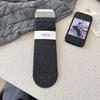 Calcetines de Mujer para Otoño e Invierno, Nuevo Diseño de Bloques de Color con Rayas Verticales, Estilo Coreano Ins de Moda, Calcetines Básicos de Media Pantorrilla sin Costuras con Micro-Presión, para Mujer