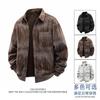 Camisa Retro Americana Nueva 2025 para Hombre de Manga Larga Moda de Primavera y Otoño Marca de Alta Gama Chaqueta Casual B5026-P52