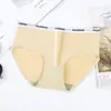 Pantaletas Estilo Japonés para Mujer Adulta, Versión Coreana, Calzones Transpirables de Verano Sin Costuras de Cintura Media con Estampado de Letras