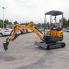 Suporte OEM Personalizado de Fábrica Mais Vendido Escavadeira Hidráulica de 1,8 Tonelada Escavadeira Compacta de Esteira Geral para Engenharia e Agricultura