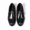 Menke sapatos para homens de negócios casuais sapatos de couro de couro couro de bezerro crocodilo em relevo sapatos monge