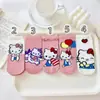 Meias Cano Curto Invisíveis de Gato Fofo de Desenho Animado de Verão Confortáveis para Mulheres Meias Curtas de Cano Baixo Estilo Japonês Meias de Estudante Meias Esportivas Femininas