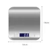 Balança Eletrônica de Cozinha, Balança de Alimentos, Balança de Confeitaria, Balança Digital Doméstica, 5kg, Precisa para 1g, Aço Inoxidável, Transfronteiriço