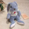 Muñeco de Conejo de Peluche Suave Lindo Orejas Largas Bufanda Suéter Conejito Muñeca Infantil