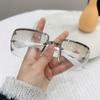 Gafas de Sol Retro Cuadradas Incrustadas de Diamantes Millennium Medievales Y2K Sexy de Moda para Hombres y Mujeres Tomando Fotos con Sentido de Textura y Modernas