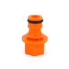 Conector rápido de boquilla de plástico naranja con rosca interna para pistola de agua con doble junta tórica para jardín, conector de grifo