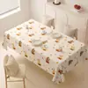 Nova Toalha de Mesa Pequena Fresca Impermeável à Prova de Óleo Isolante Térmico Resistente ao Desgaste Lavagem Zero Fresca Elegante Toalha de Mesa Longa