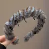 Faixa de cabelo antiderrapante com dentes estilo francês para mulheres, adequada para maquiagem e lavar o rosto, uso diário, presilha alta para cabelo, acessório de cabelo