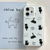 Bolo de Bolinhas Gato Preto Adequado para Capa de Celular Apple 17Pro Iphone16 Feminino Silicone 15 Criativo Camada Dupla Imd