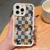 Cuadros de Lazo Adecuado para Funda Protectora de iPhone Apple 11/12/13/14/15/16 Promax Funda para Teléfono Móvil 7