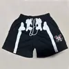 Shorts de Basquete Secagem Rápida Marca d'água Shorts Casuais para Corrida Treinamento Masculino Tendência Retrô Americano Shorts Largos Estilo Verão Masculino
