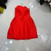 Vestido de Peça Única Nanyou Estilo Europeu e Americano Nicho Sexy Estilo Hepburn Sem Alças Cintura Marcada Sem Alças